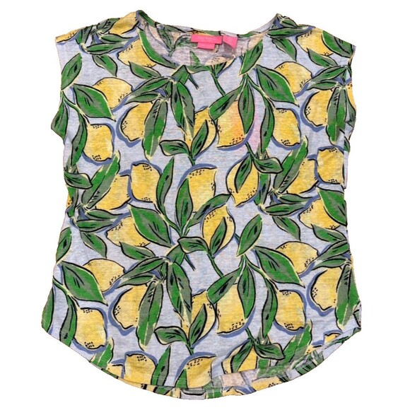 Isaac Mizrahi Tops - Isaac Mizrahi Top Women's Size Small Linen Blouse Sleeveless Citrus Print NWT